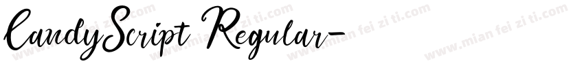 CandyScript Regular字体转换